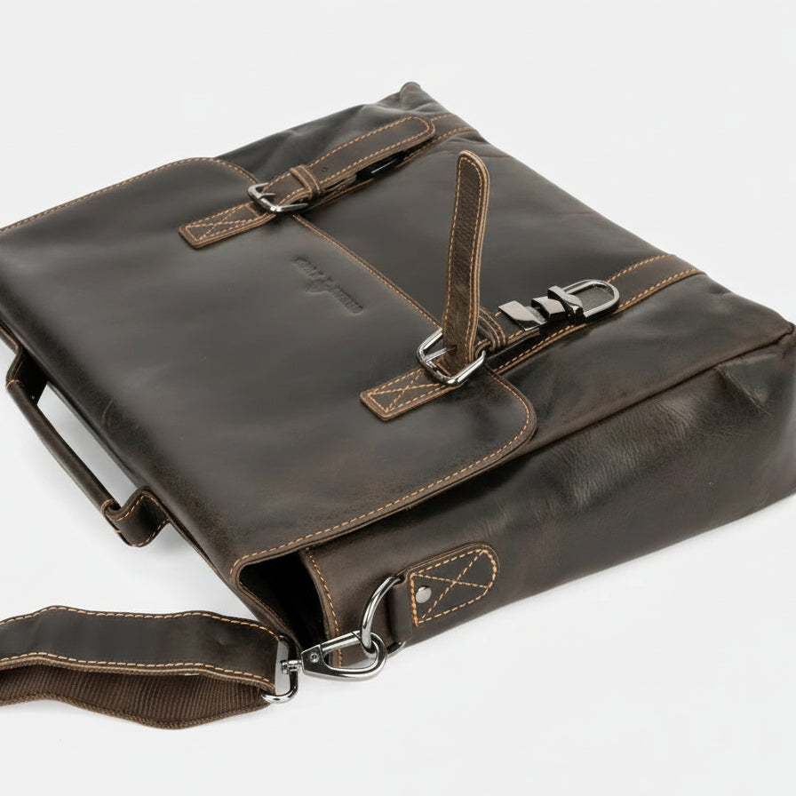 Greenwood Leather Laptop Bag - Boutique of Leathers/Open Road