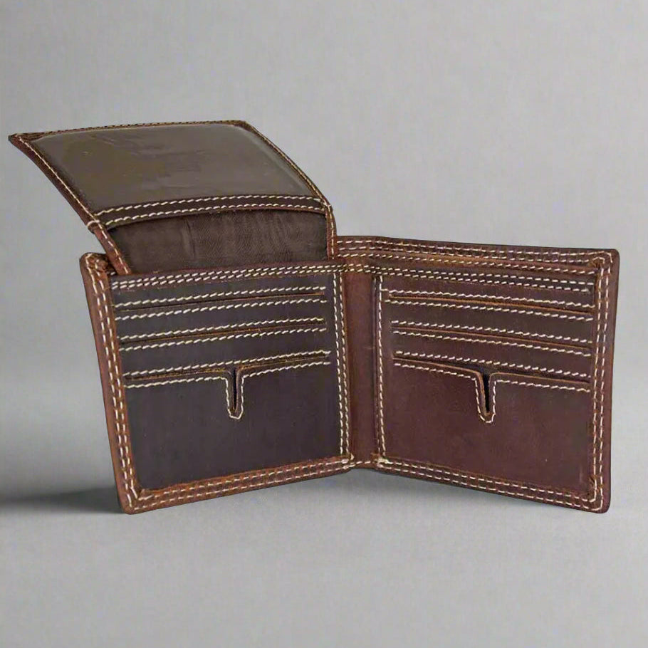Viceroy Men's Bifold Leather Wallet - Boutique of Leathers/Open Road