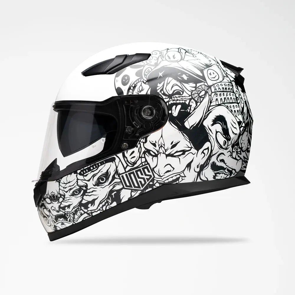Voss Motorcycle Helmet. Voss 988 Moto-1 Populace Helmet