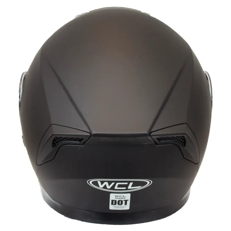 West Coast Leather Full Face Matte Black Helmet Motorcycle Helmets Boutique of Leathers/Open Road