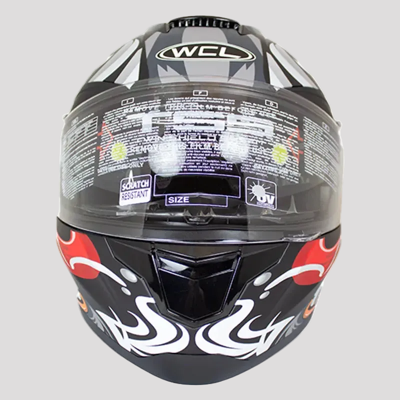 West Coast Leather Monster Skull Biker Helmet Motorcycle Helmets Boutique of Leathers/Open Road