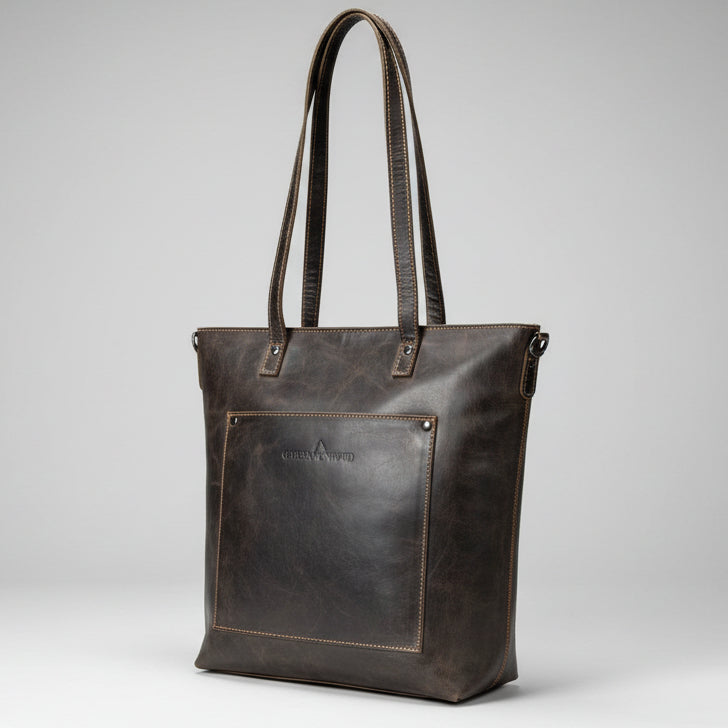 Greenwood Leather Classic Leather Tote Bag
