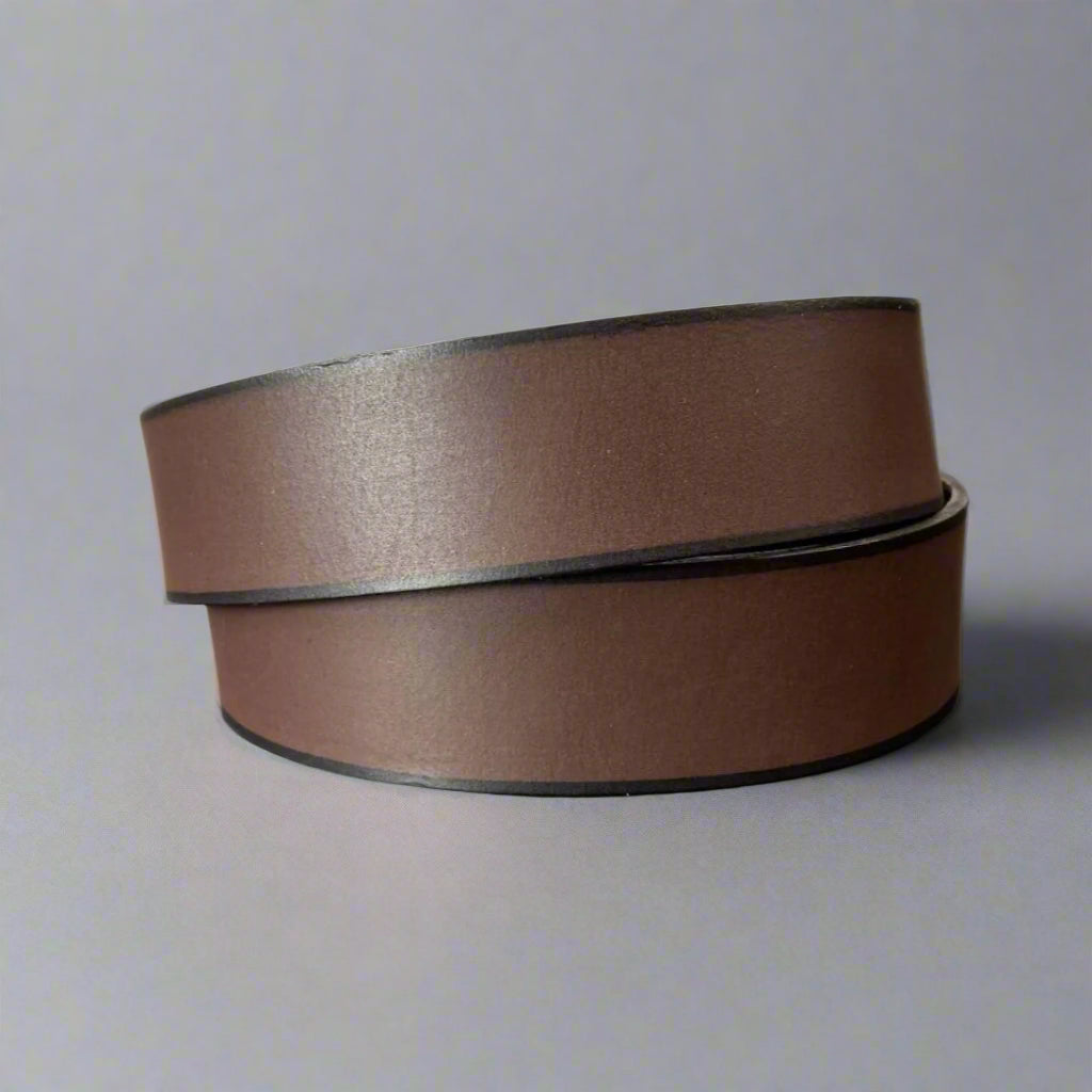 Men's Buffalo Grain Leather Belt - Boutique of Leathers/Open Road