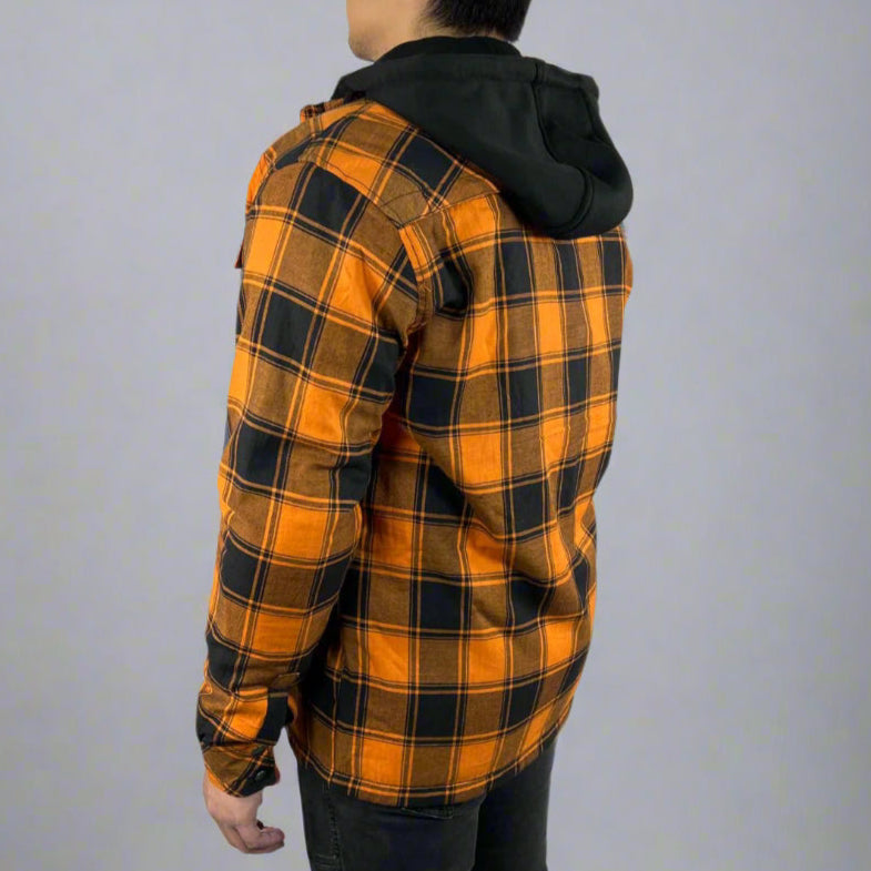 Men’s Armored Shirt with Removable Hoodie - Boutique of Leathers/Open Road