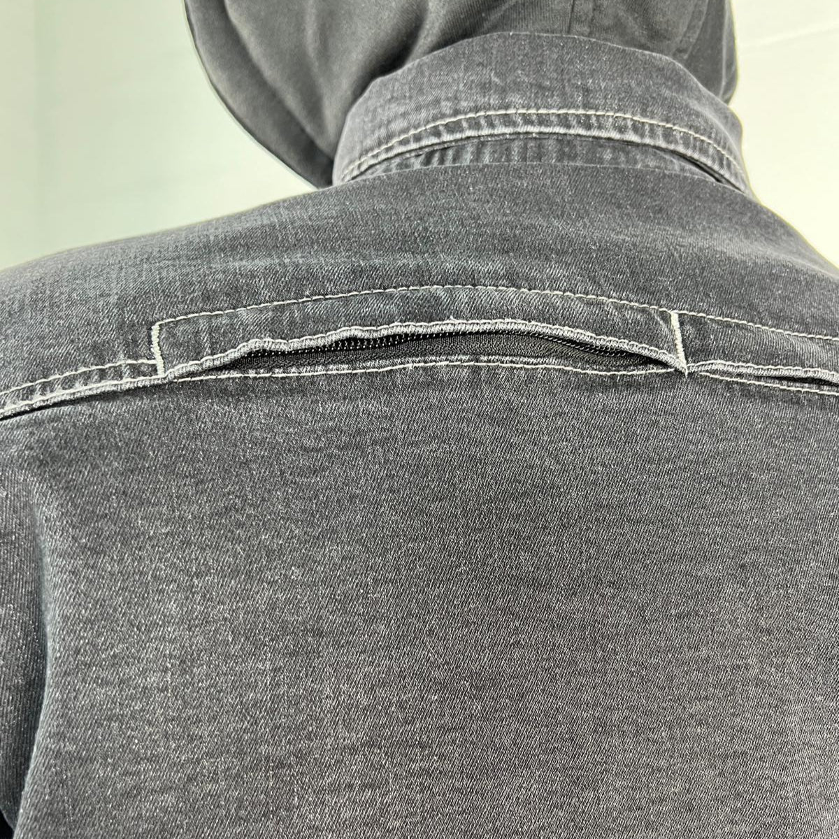 Men’s Armored Denim Shirt with Removable Hoodie - Boutique of Leathers/Open Road