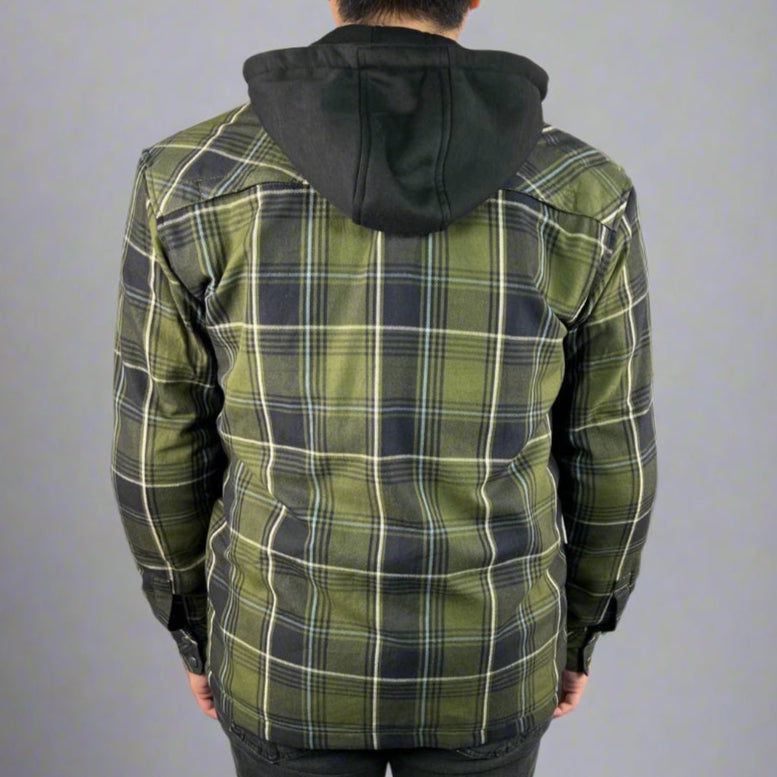 Men’s Armored Shirt with Removable Hoodie - Boutique of Leathers/Open Road
