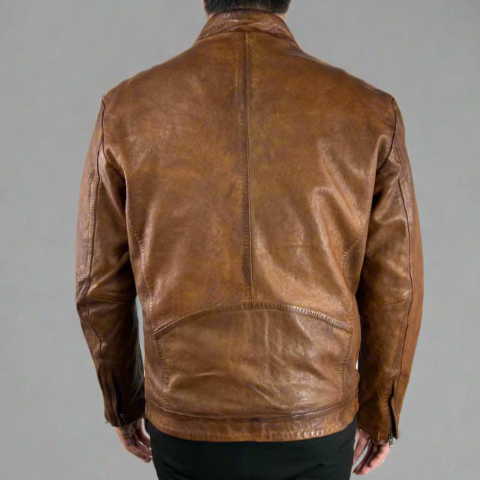 Men's Classic Sheep Leather Jacket - Boutique of Leathers/Open Road