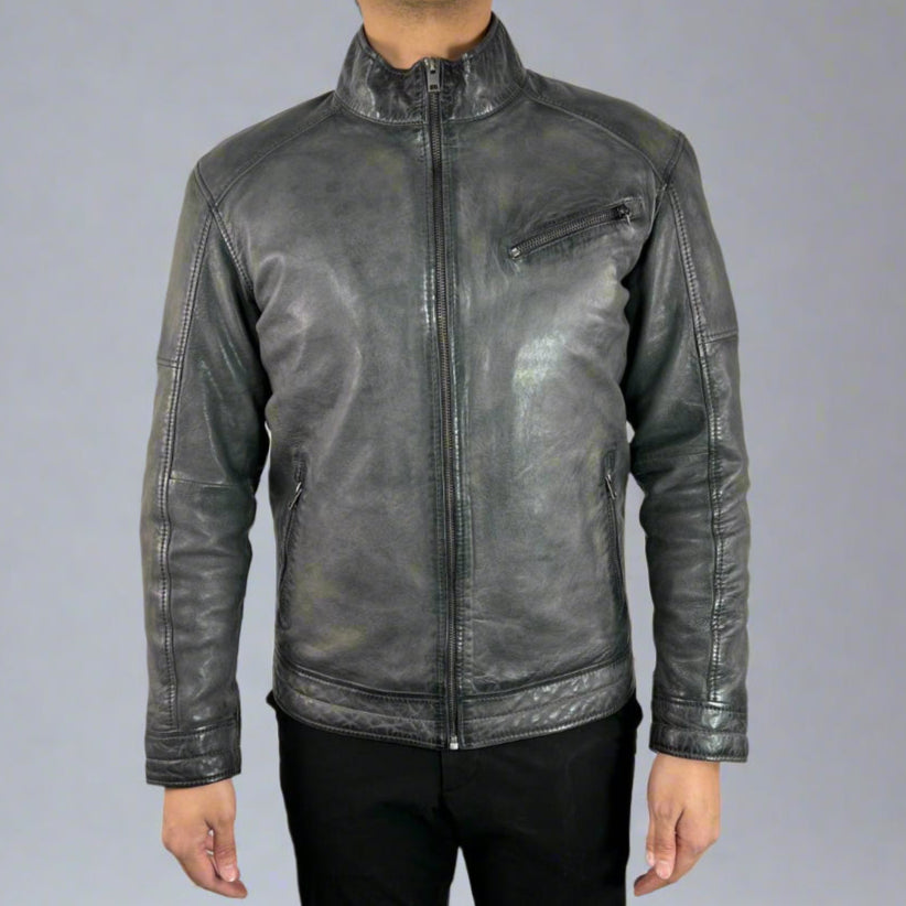 Men's Classic Sheep Leather Jacket - Boutique of Leathers/Open Road