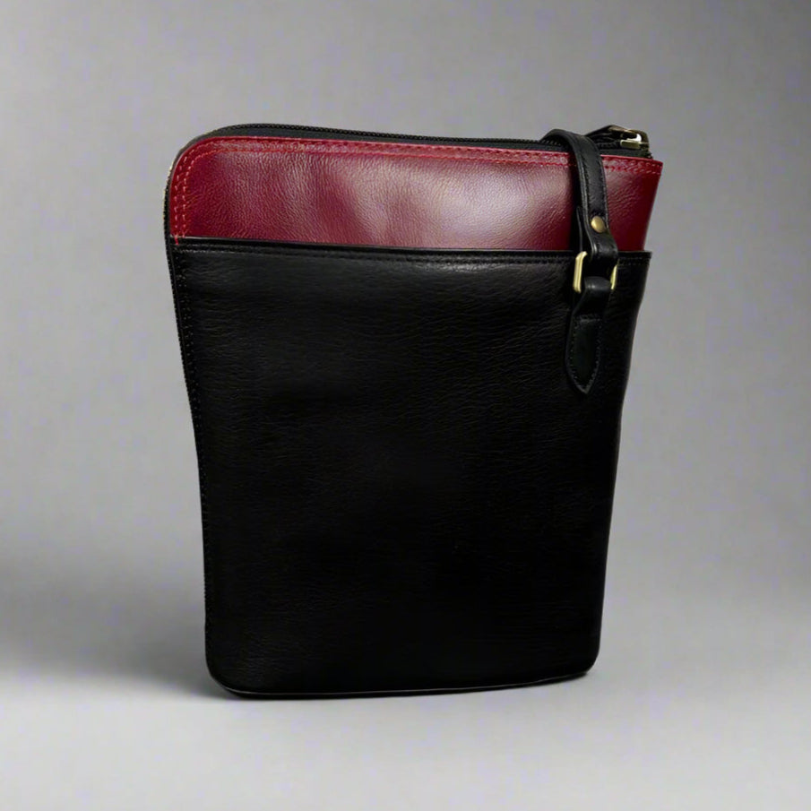 Derek Alexander Adjustable Crossbody Bag with Wide-Zip Main Compartment - Boutique of Leathers/Open Road