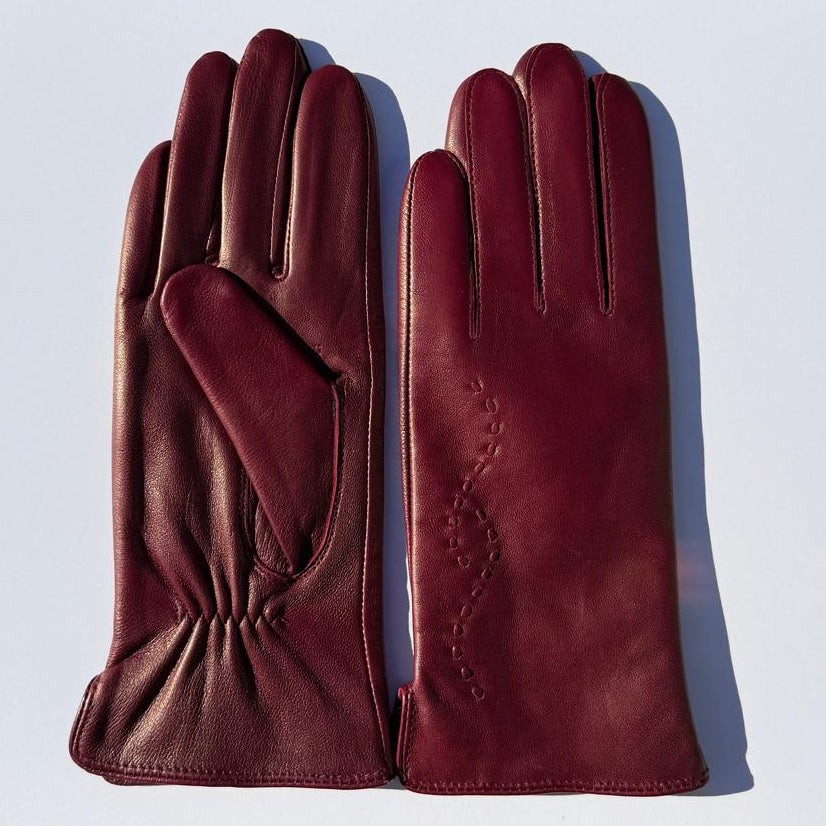 Women's Drum Dyed Lamb Leather Gloves with Wool Blend Lining - Boutique of Leathers/Open Road