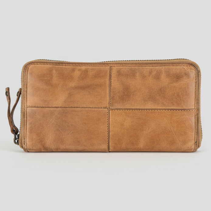 MET Women's Leather Wallet Zip Around