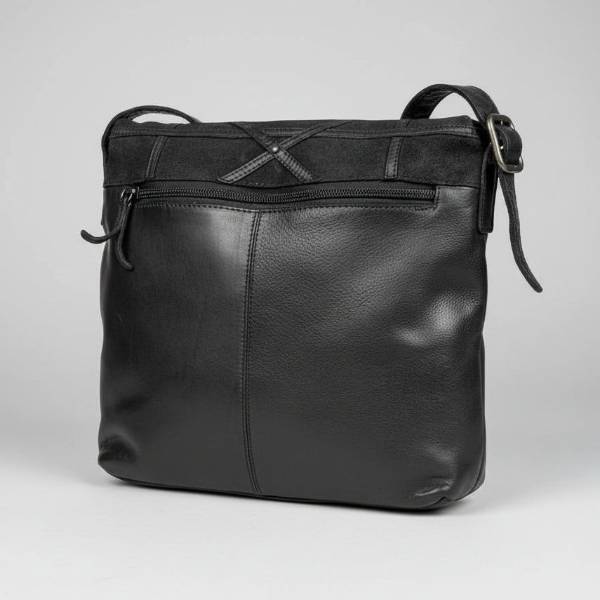 MET Women's Convertible Leather Bag, Foldover Design - Boutique of Leathers/Open Road