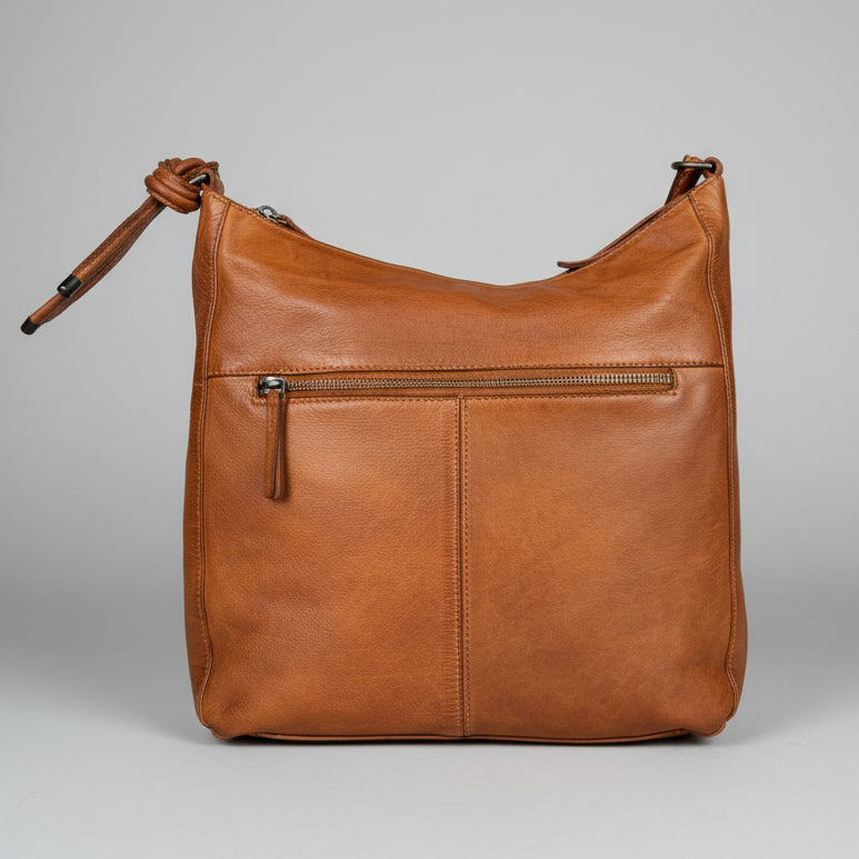 MET Women's Leather Crossbody Bag with Knotted Strap - Boutique of Leathers/Open Road
