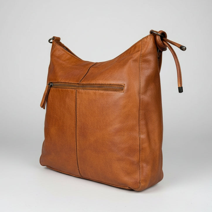 MET Women's Leather Crossbody Bag with Knotted Strap - Boutique of Leathers/Open Road