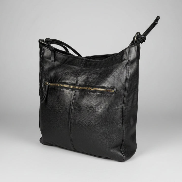 MET Women's Leather Crossbody Bag with Knotted Strap - Boutique of Leathers/Open Road