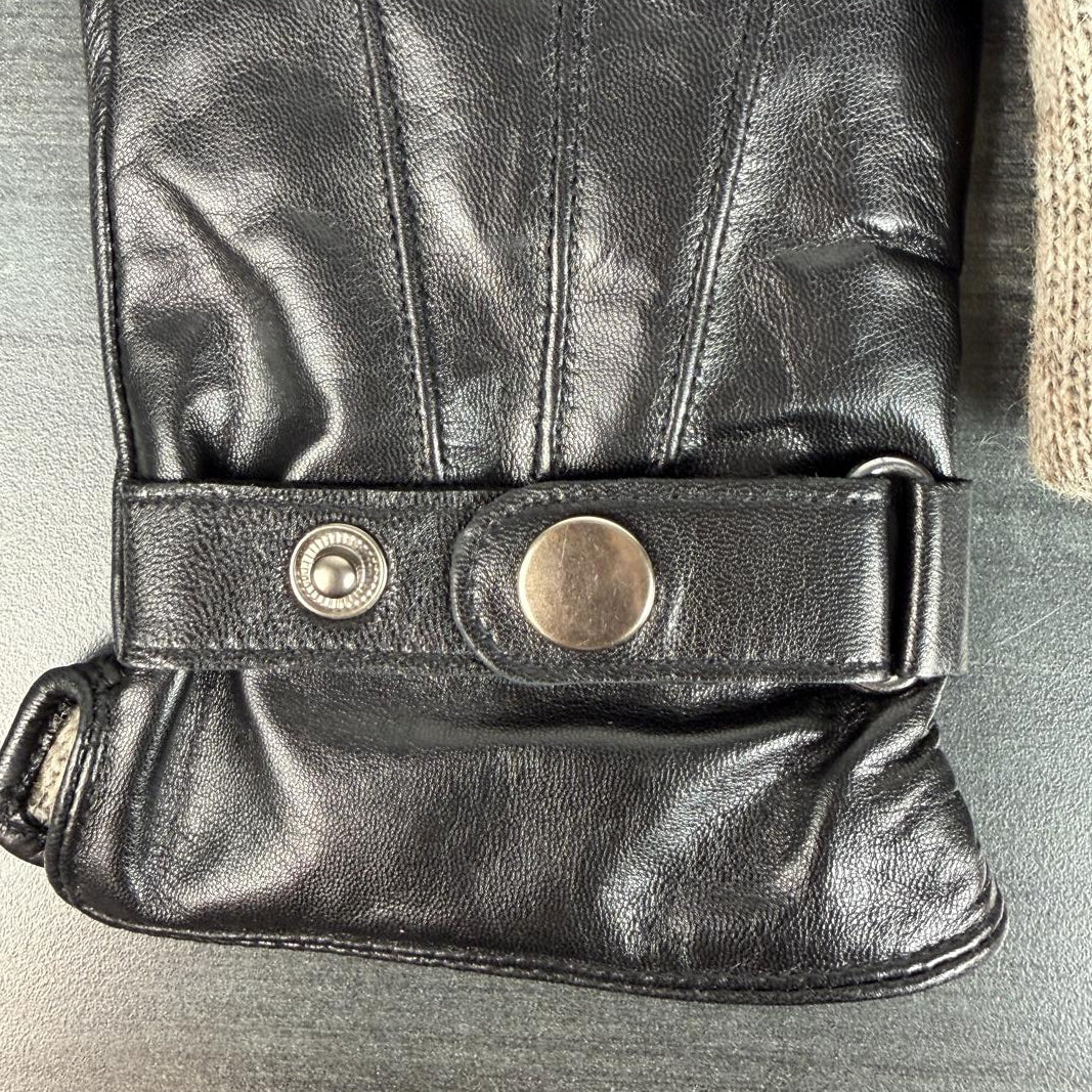 Men's Lamb Leather Gloves with Wool Blend Lining