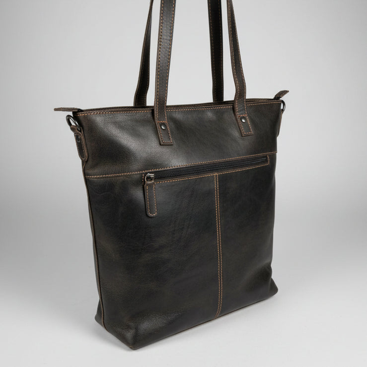 Greenwood Leather Classic Leather Tote Bag