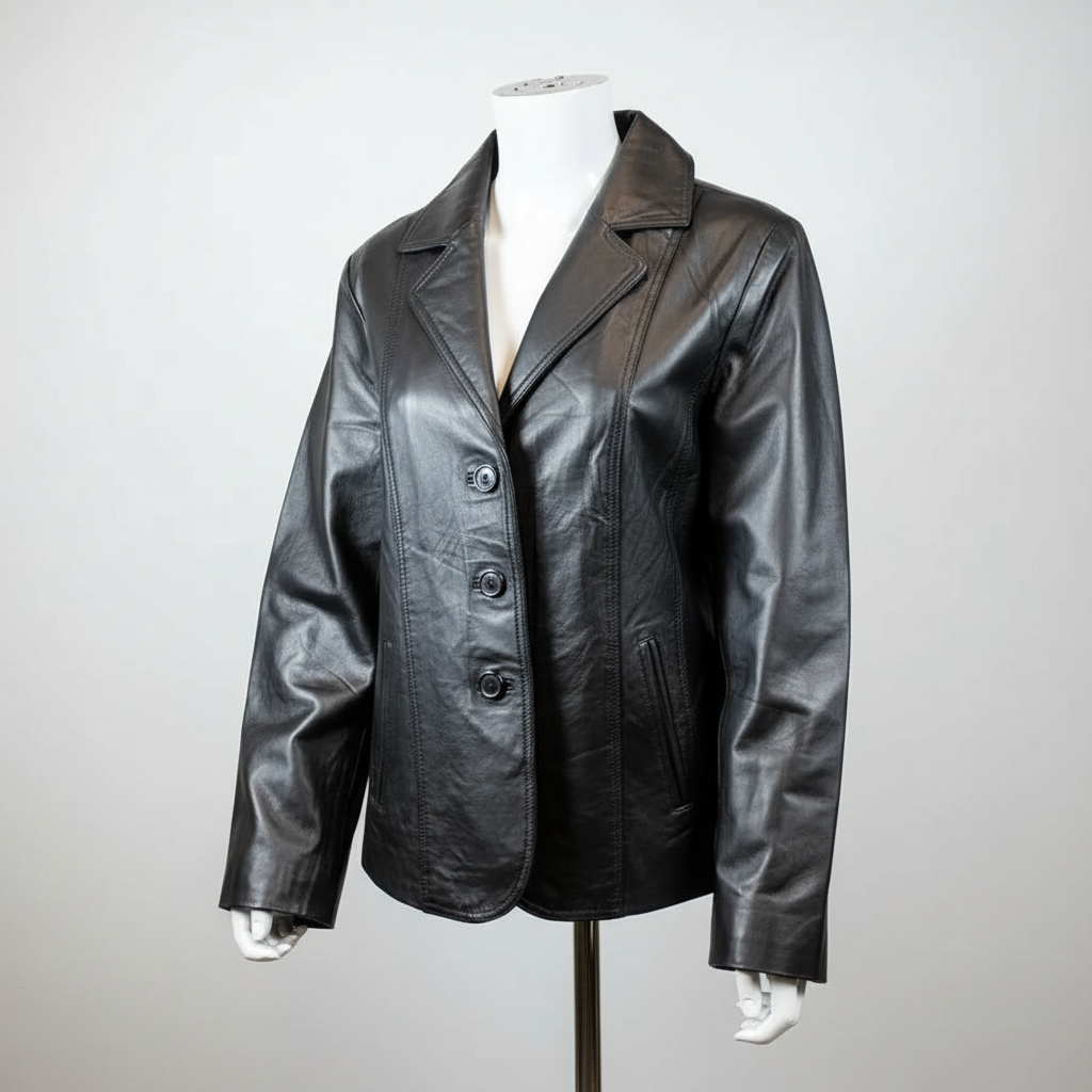 Women's Blazer Stitched Leather Jacket Women's Coats & Jackets Boutique of Leathers/Open Road