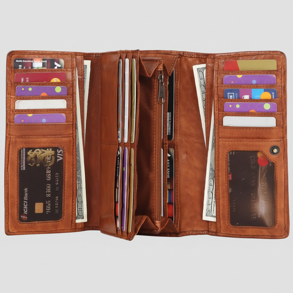 Women's Leather Basket Weave Purse Women's Wallets Boutique of Leathers/Open Road