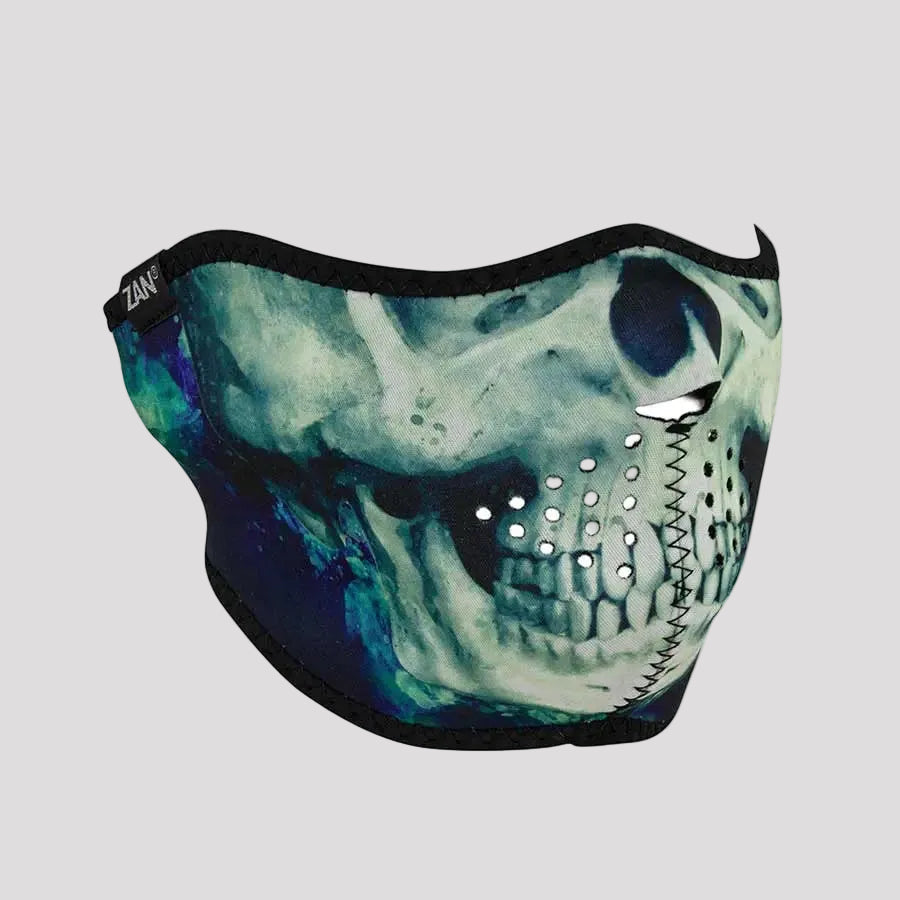 ZANheadgear Half Mask Neoprene Paint Skull - Boutique of Leathers/Open Road