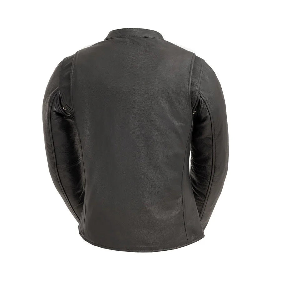 Women’s Motorcycle Leather Jacket. Lightweight Cowhide with Armor Pockets - Boutique of Leathers/Open Road