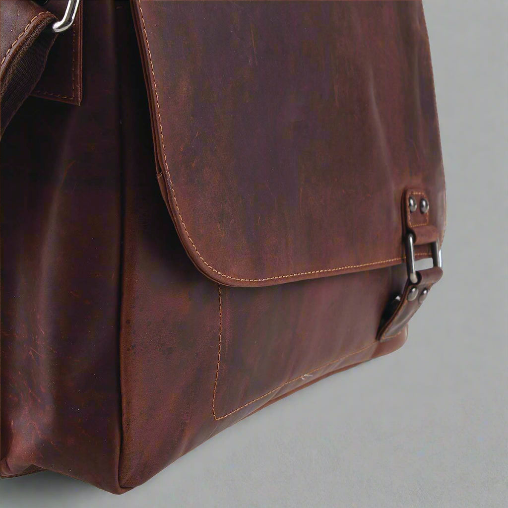 Greenwood Leather Laptop Bag - Boutique of Leathers/Open Road