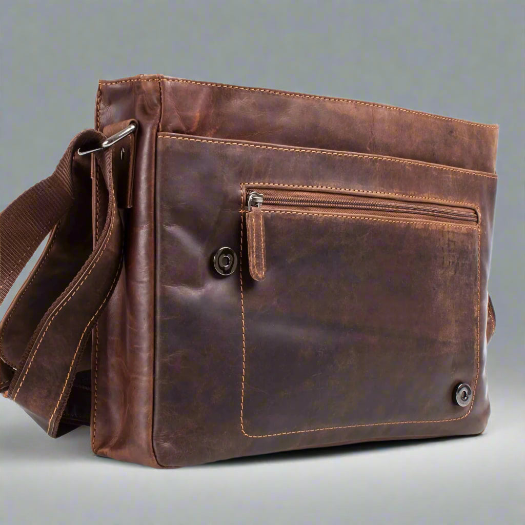 Greenwood Leather Laptop Bag - Boutique of Leathers/Open Road