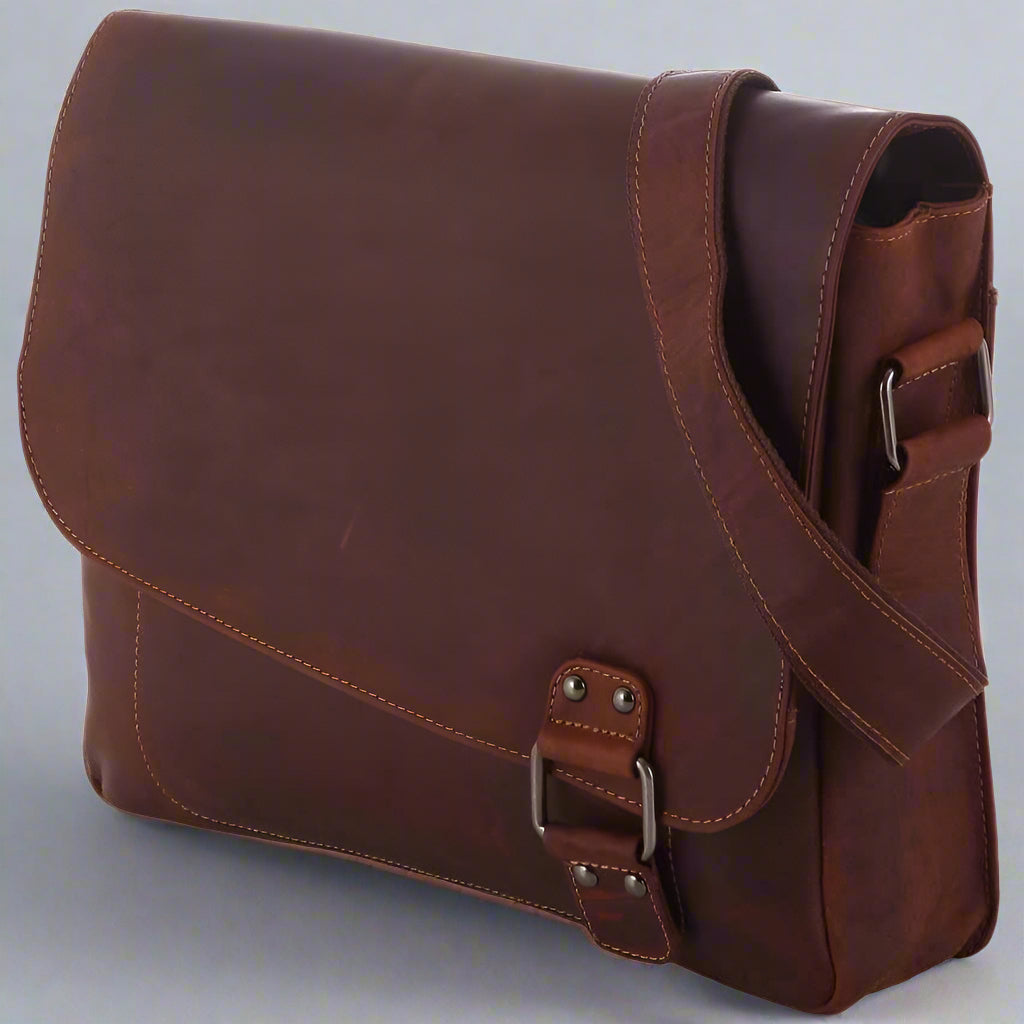Greenwood Leather Laptop Bag - Boutique of Leathers/Open Road