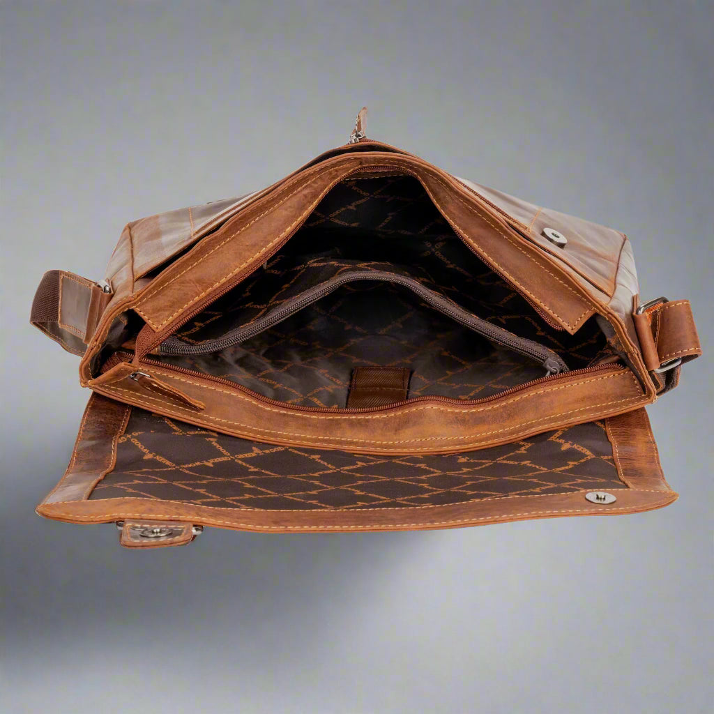 Greenwood Leather Laptop Bag - Boutique of Leathers/Open Road