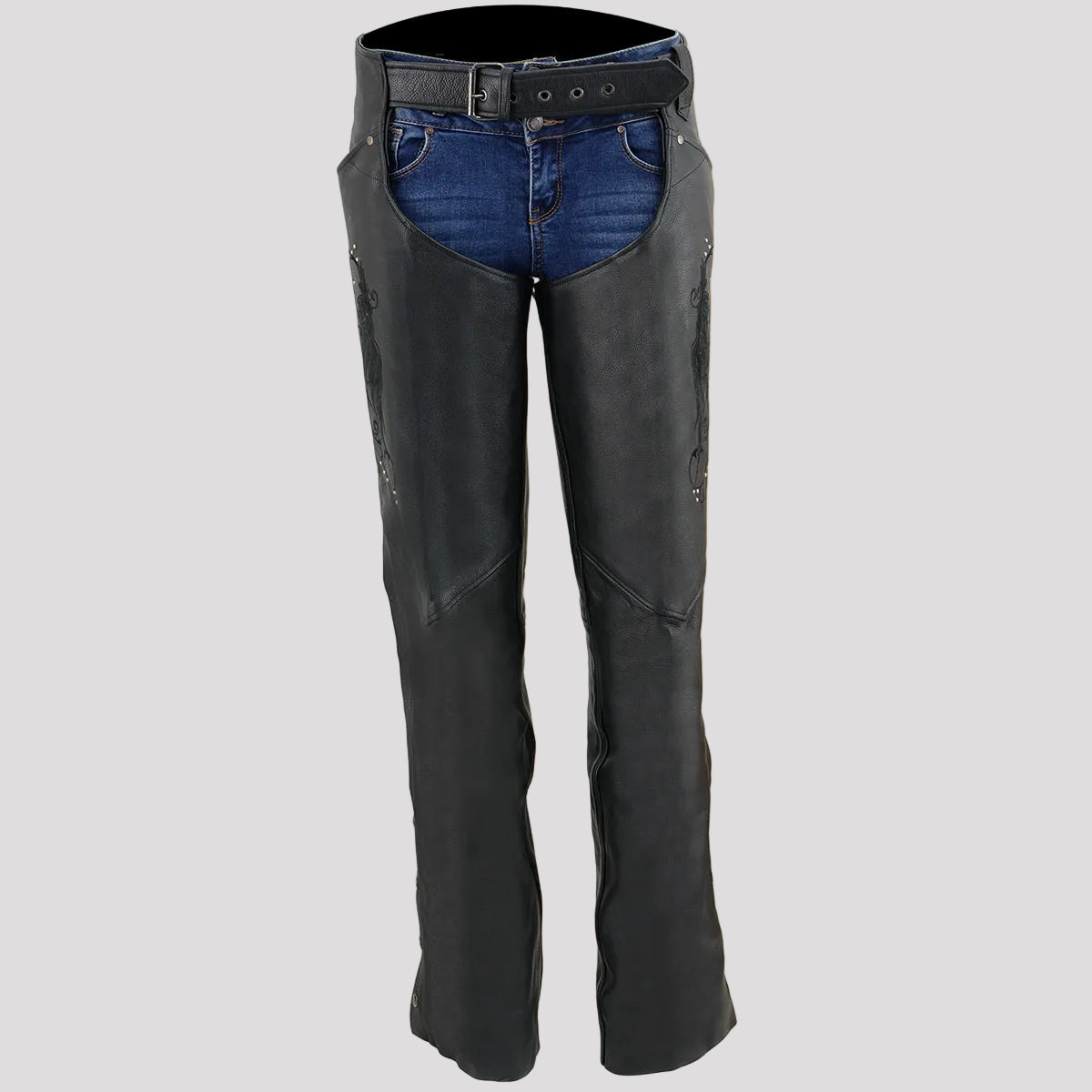 BOL/Open Road Women's Suede Wing Design Leather Chaps - Boutique of Leathers/Open Road