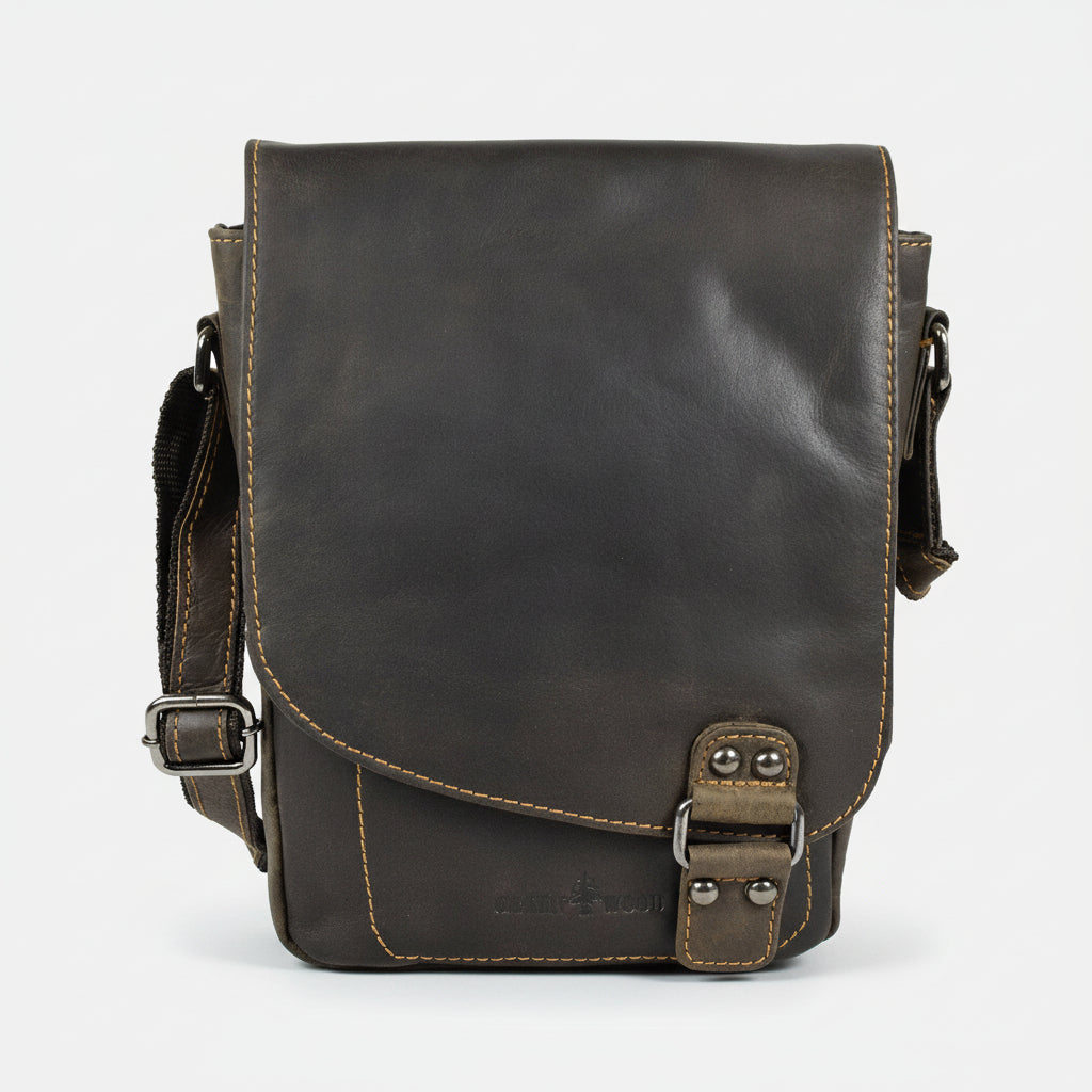 Greenwood Leather Mini-Messenger Bag - Boutique of Leathers/Open Road
