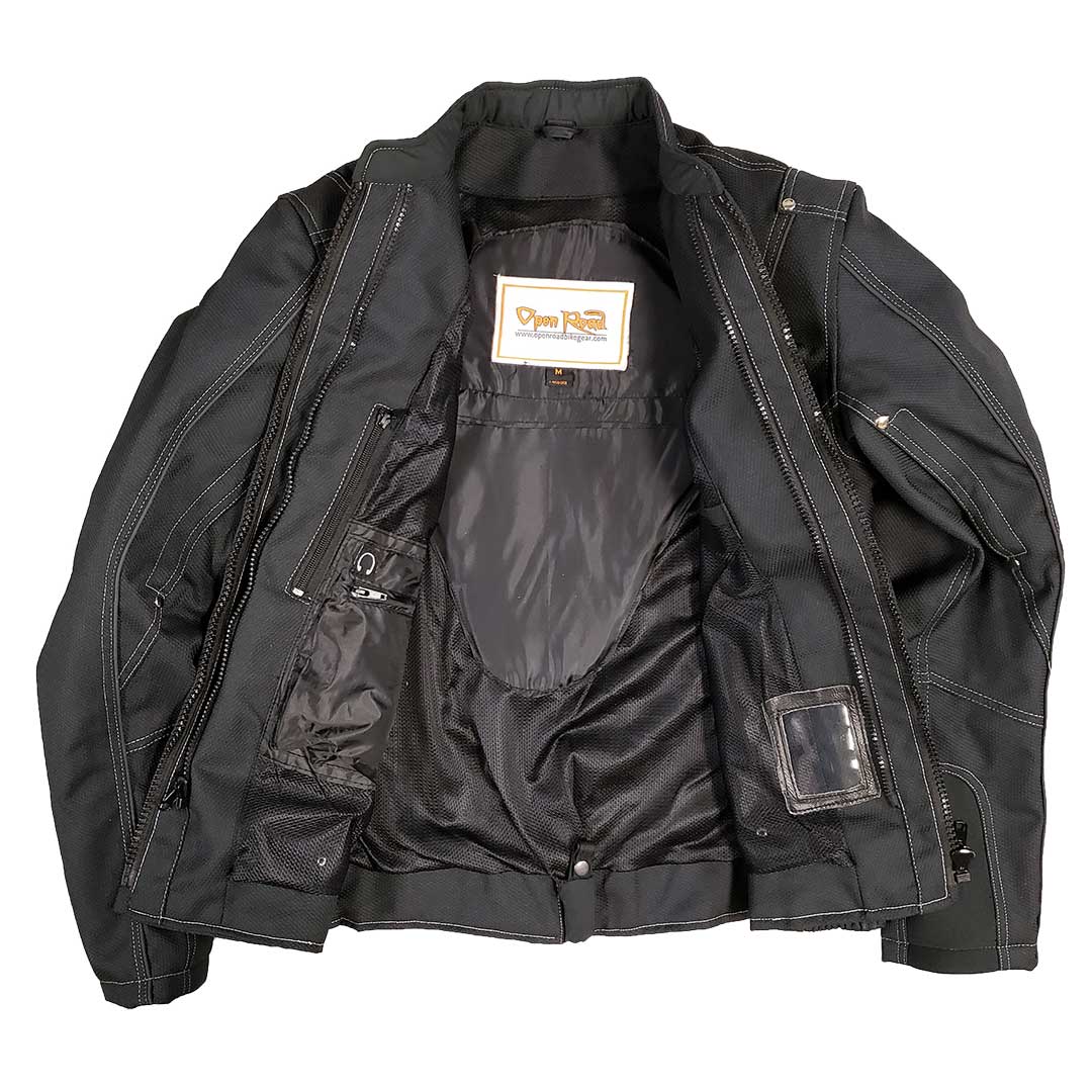Women's Zip-Out Hoodie Textile Motorcycle Jacket