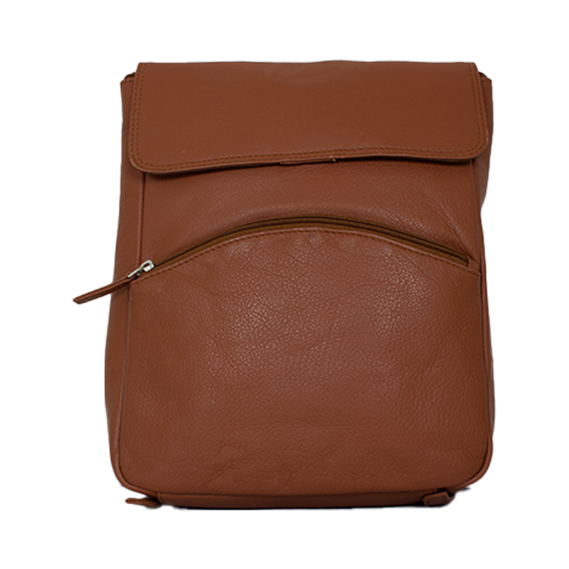BOL Button Up Adjustable Leather Backpack