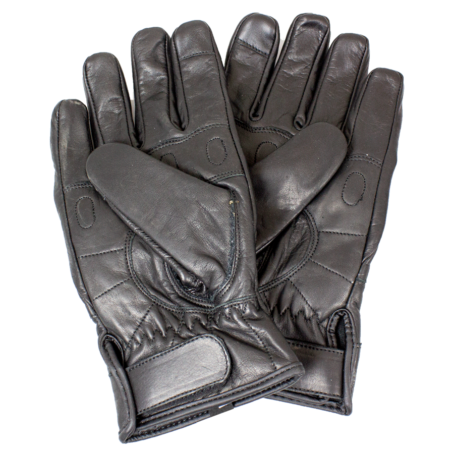 Open Road Men's Leather Kevlar Knuckle Motorcycle Gloves