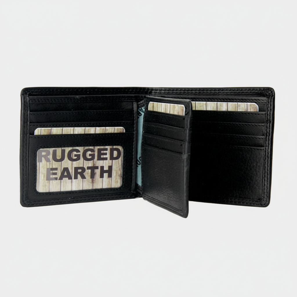 Rugged Earth Men's Bifold Leather Wallet