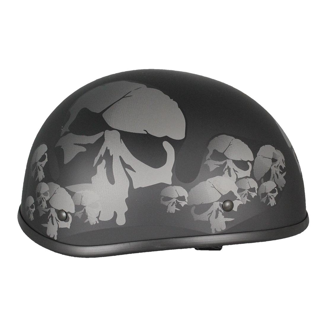 West Coast Leather Beanie Skull Motorcycle Half Helmet