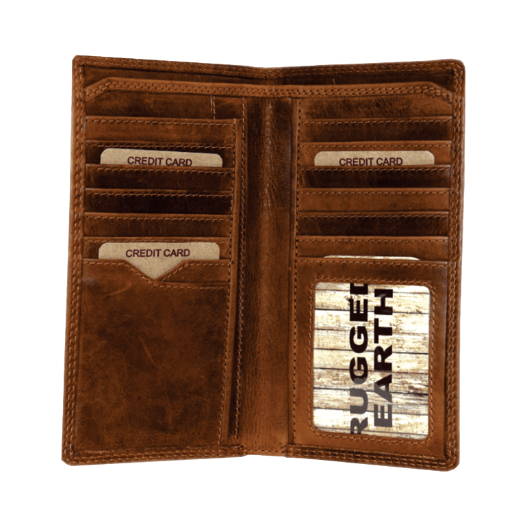 Rugged Earth Men's Tall Leather Wallet