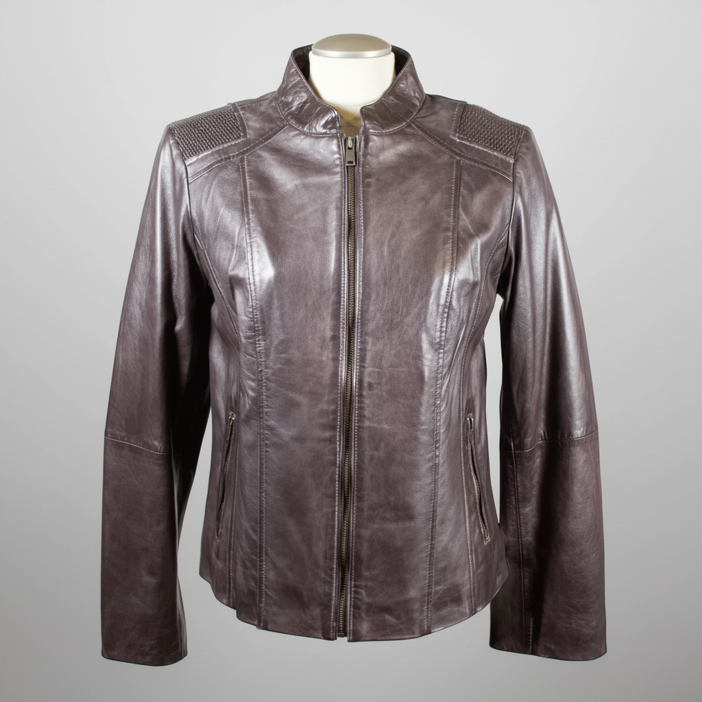 BOL Women's Basket Weave Accent Leather Jacket - Boutique of Leathers/Open Road