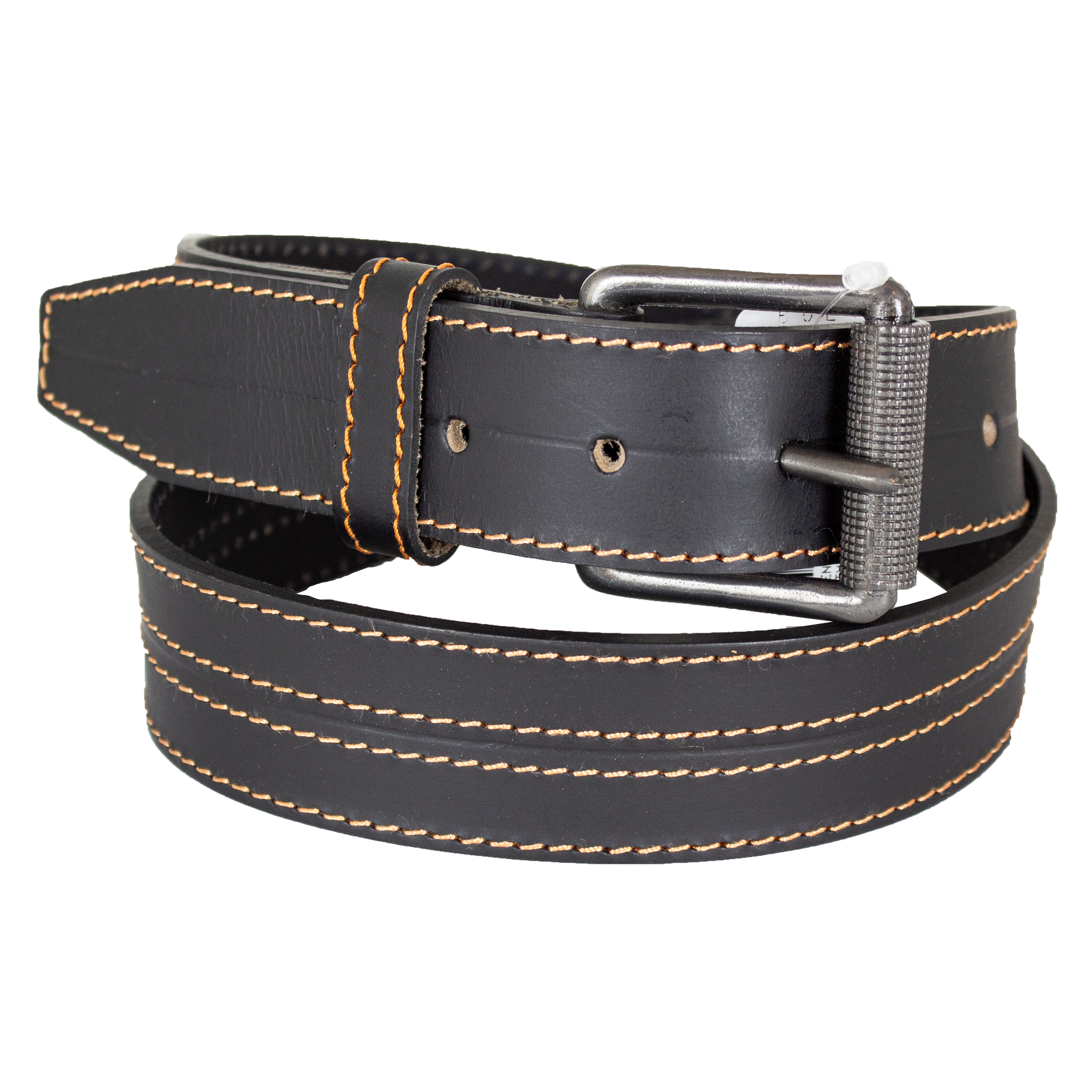 BOL Men's Roller Removable Buckle Stitch Leather Belt