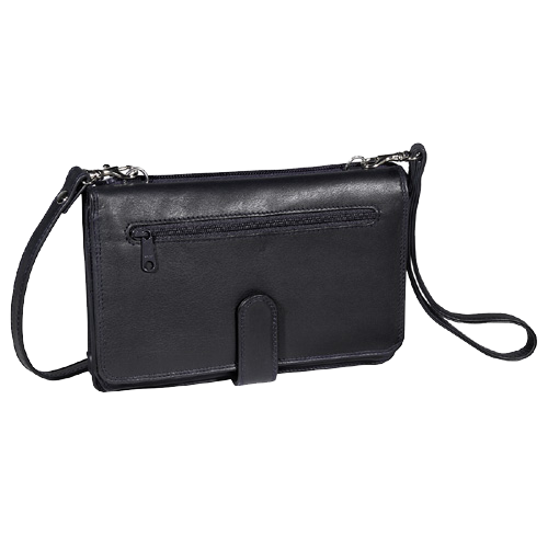 Deluxe Leather Organizer Clutch Purse