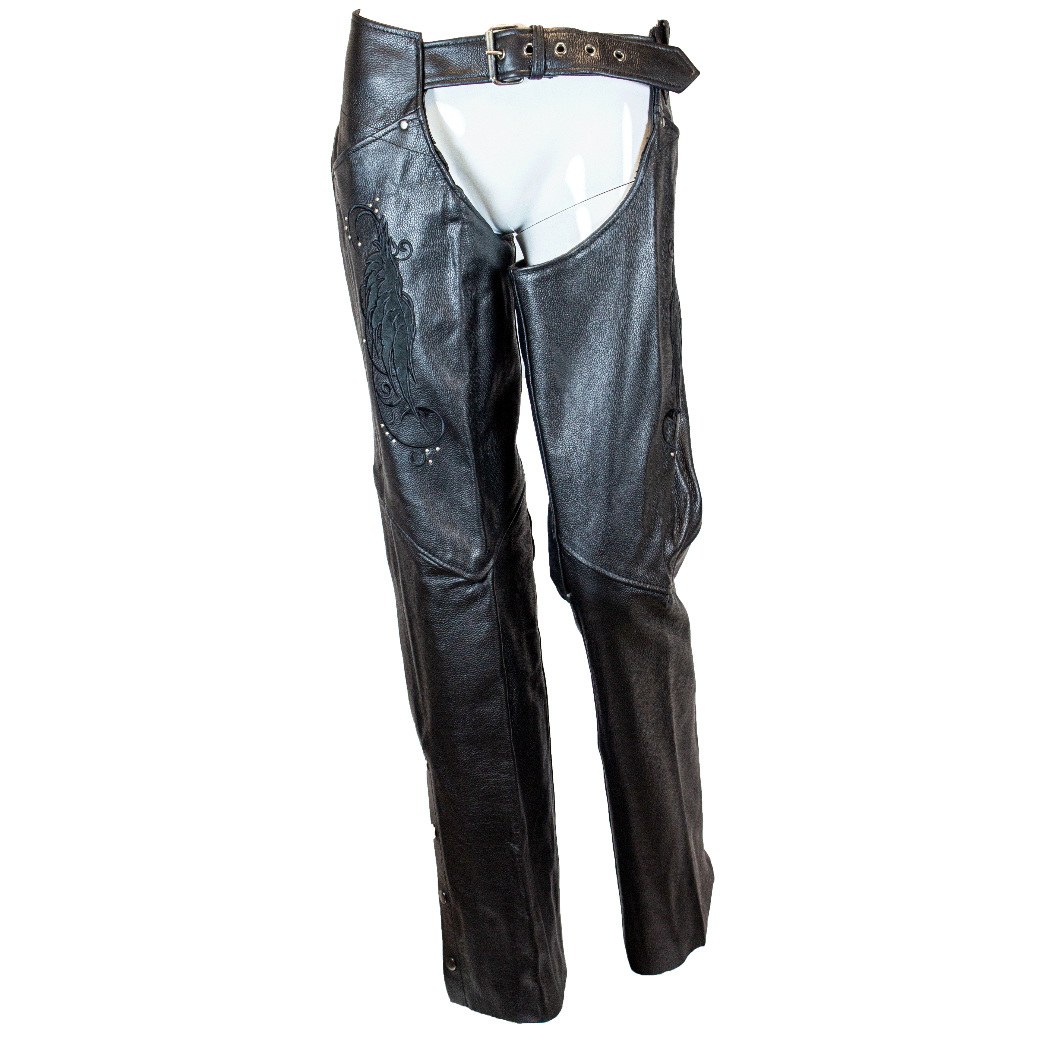 BOL/Open Road Women's Suede Wing Design Leather Chaps