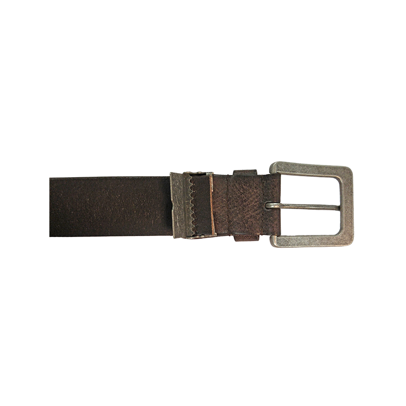 Men's Strap Lock Distressed Leather Belt