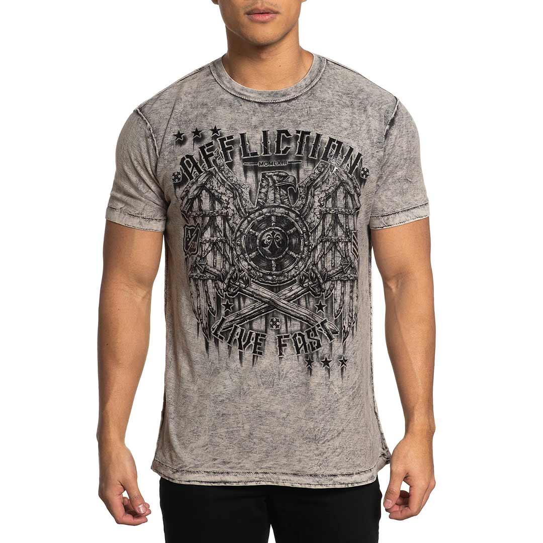 Affliction Men's Reversible AC Tribal Garage T-Shirt