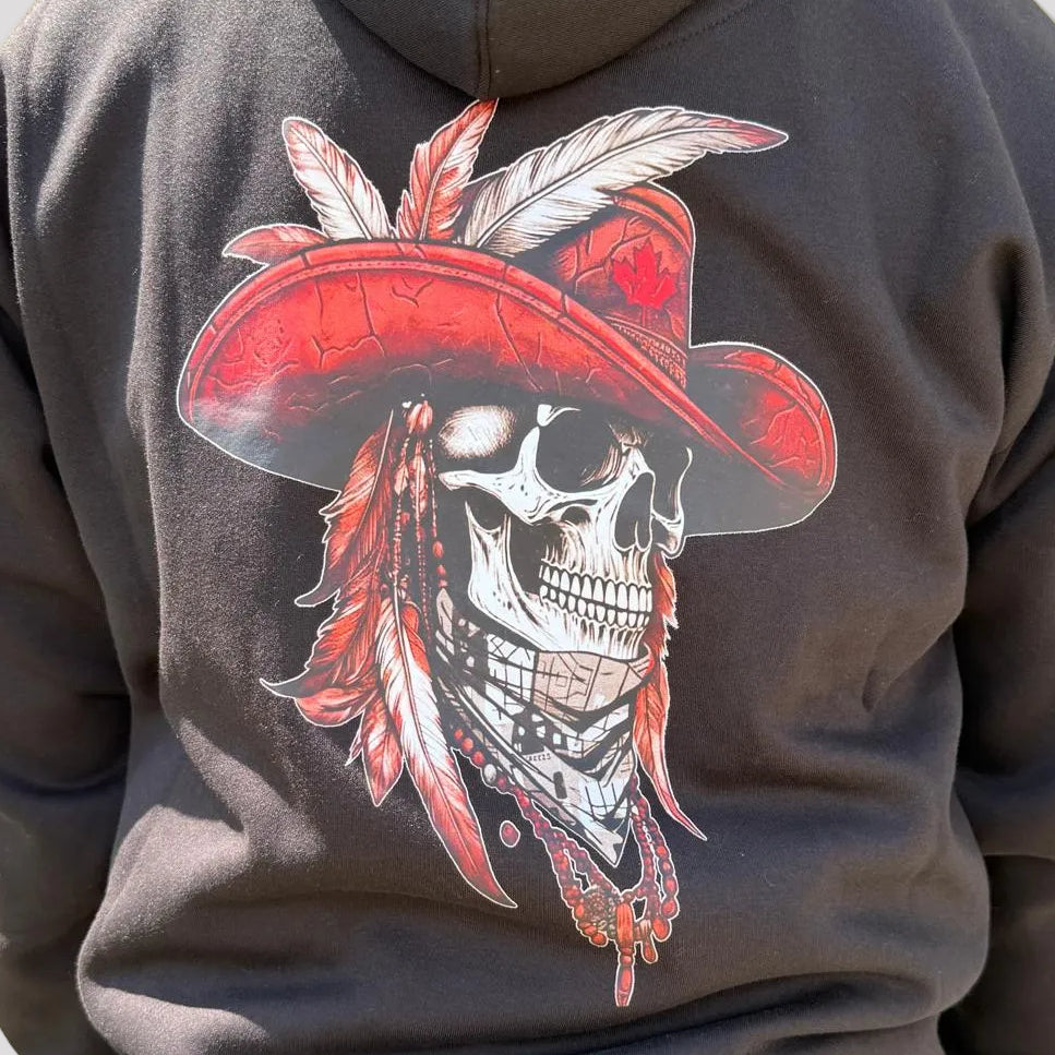Open Road Men's Western Skull Graphic Hoodie