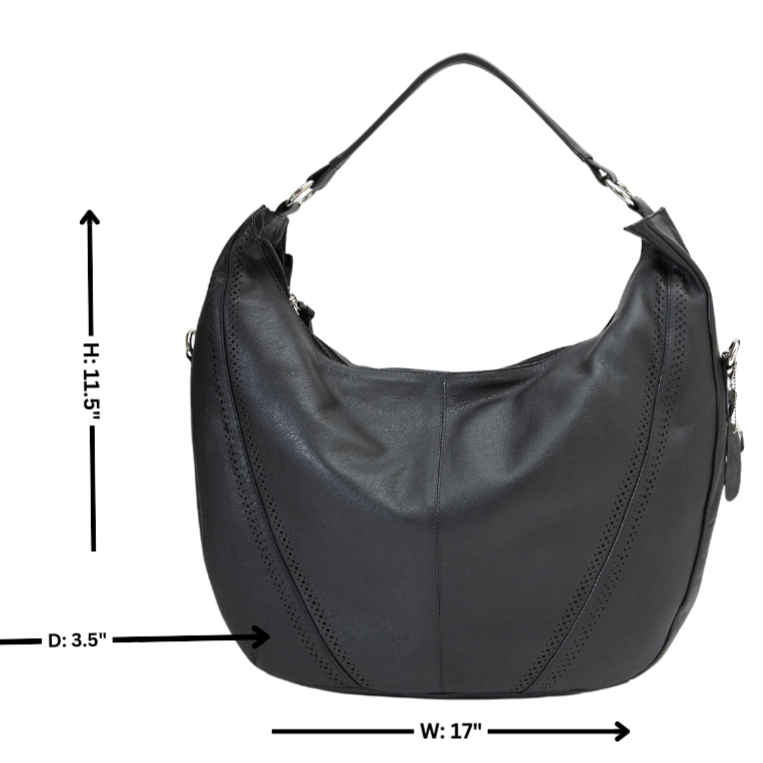 Large Hobo Crossbody Bag - Boutique of Leathers/Open Road