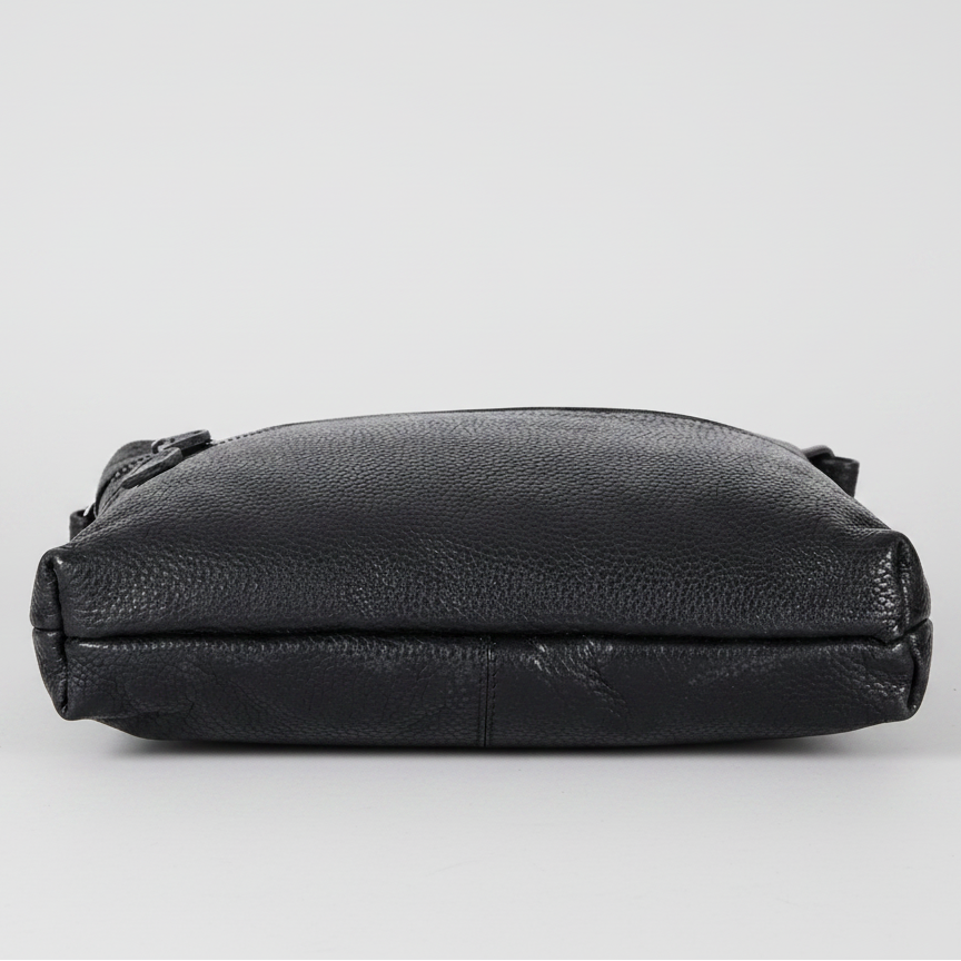 Greenwood Leather Multi Zip Crossbody Bag | Premium Full Grain Leather Shoulder Bag
