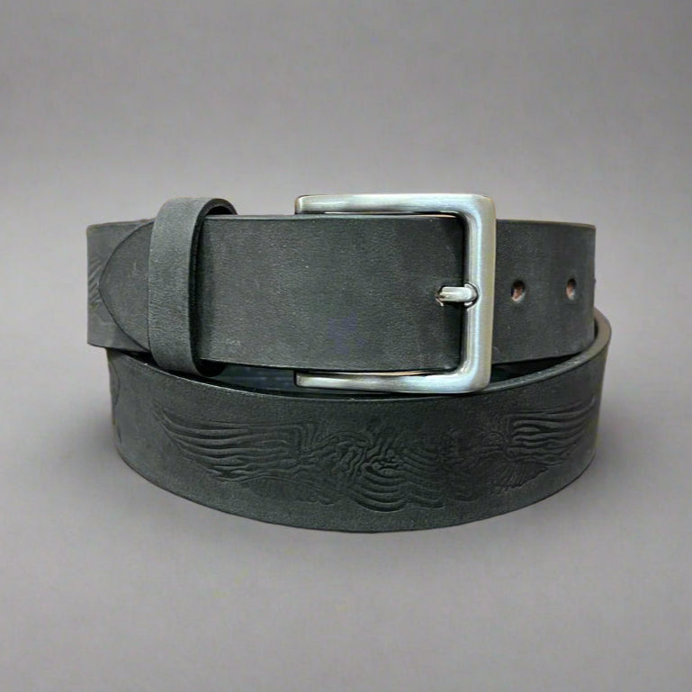 Engine Eagle Removable Buckle Leather Belt - Boutique of Leathers/Open Road