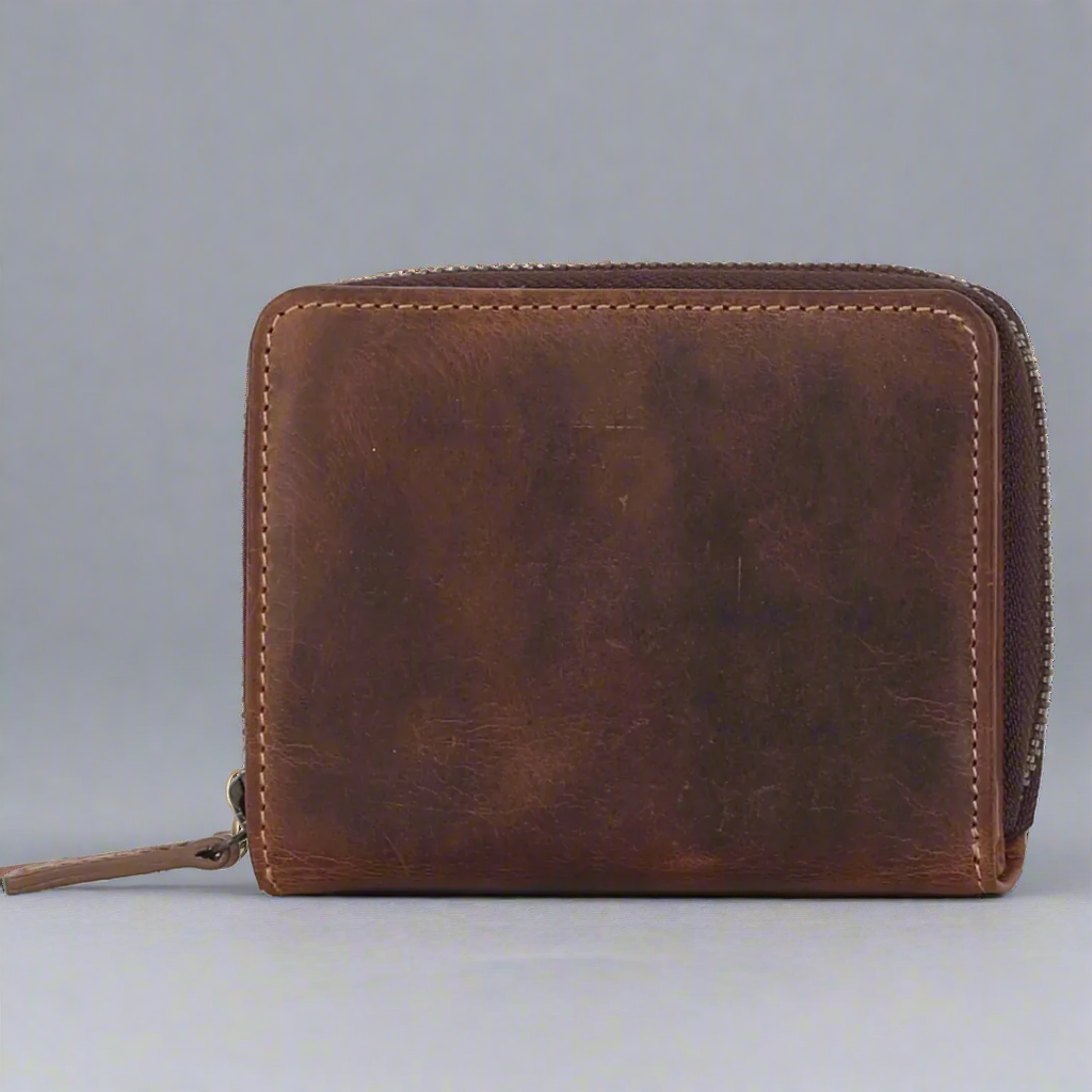 MET Hunter Leather Zip Around Wallet