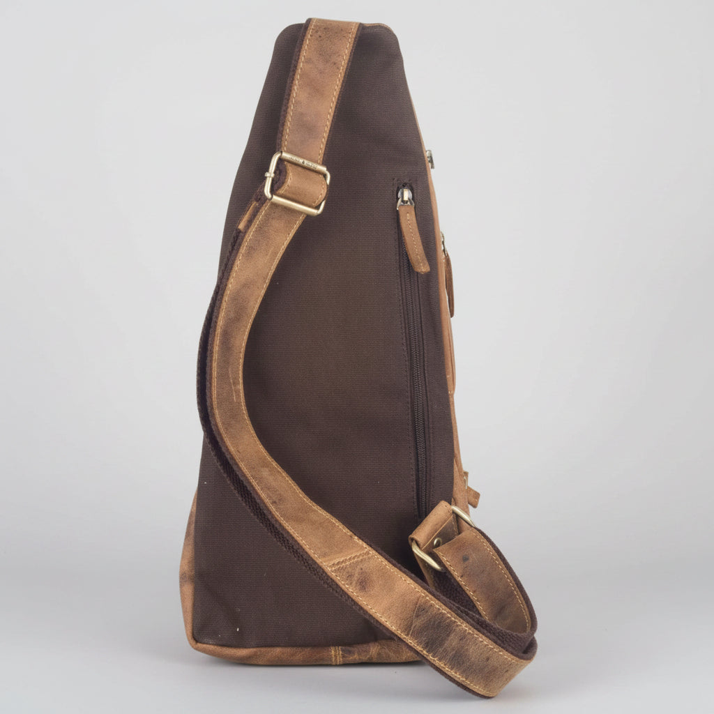 Greenburry Vintage Leather Crossbody Chest Sling Bag