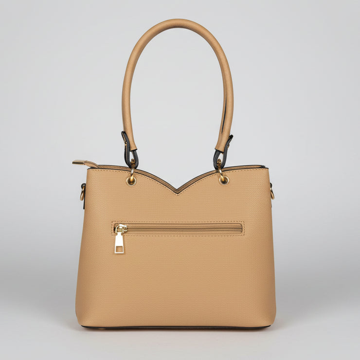 Temptation Italy Small Floral Embossed Faux Leather 2-Handle Bag - Boutique of Leathers/Open Road